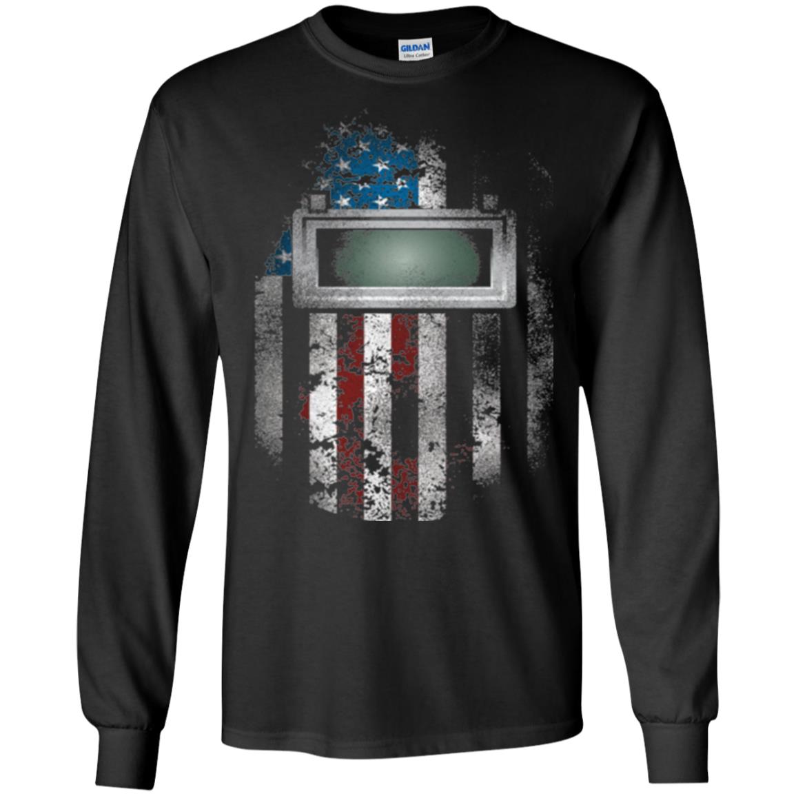 Welder Gift Shirt American Welding Hood Gift T-shirt Black