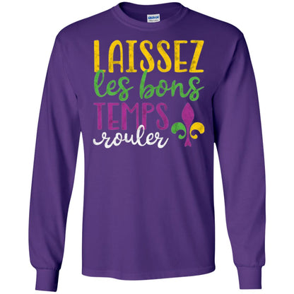 Mardi Gras T-shirt Laissez Les Bons Temps Rouler Purple