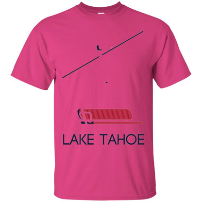 Ski Chair Lift T-shirt Lake Tahoe California Heliconia