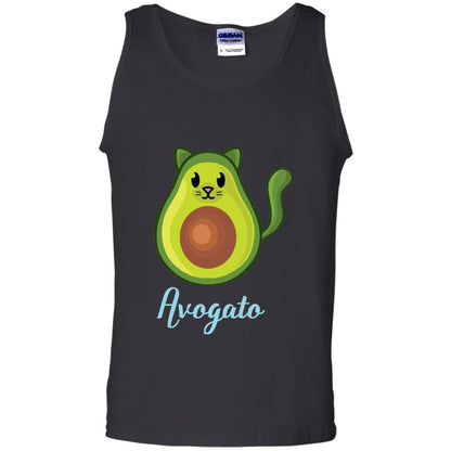 Avogato Avocado Cat Funny Avocato T-shirt Black