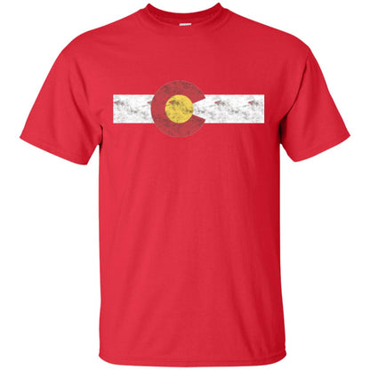 Colorado State Flag T-shirt Patriotic Colorado Day Red