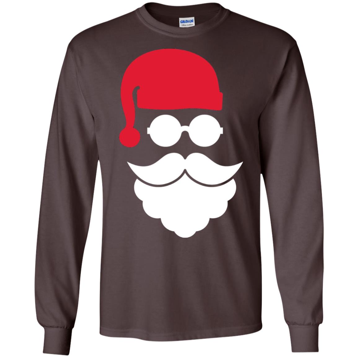 Christmas Shirt Santa Claus Face Dark Chocolate
