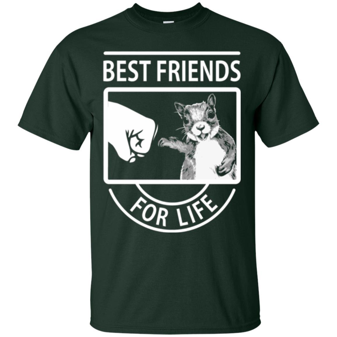 Squirrel T-shirt Best Friend For Life T-shirt Forest Green