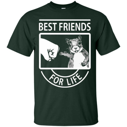 Squirrel T-shirt Best Friend For Life T-shirt Forest Green