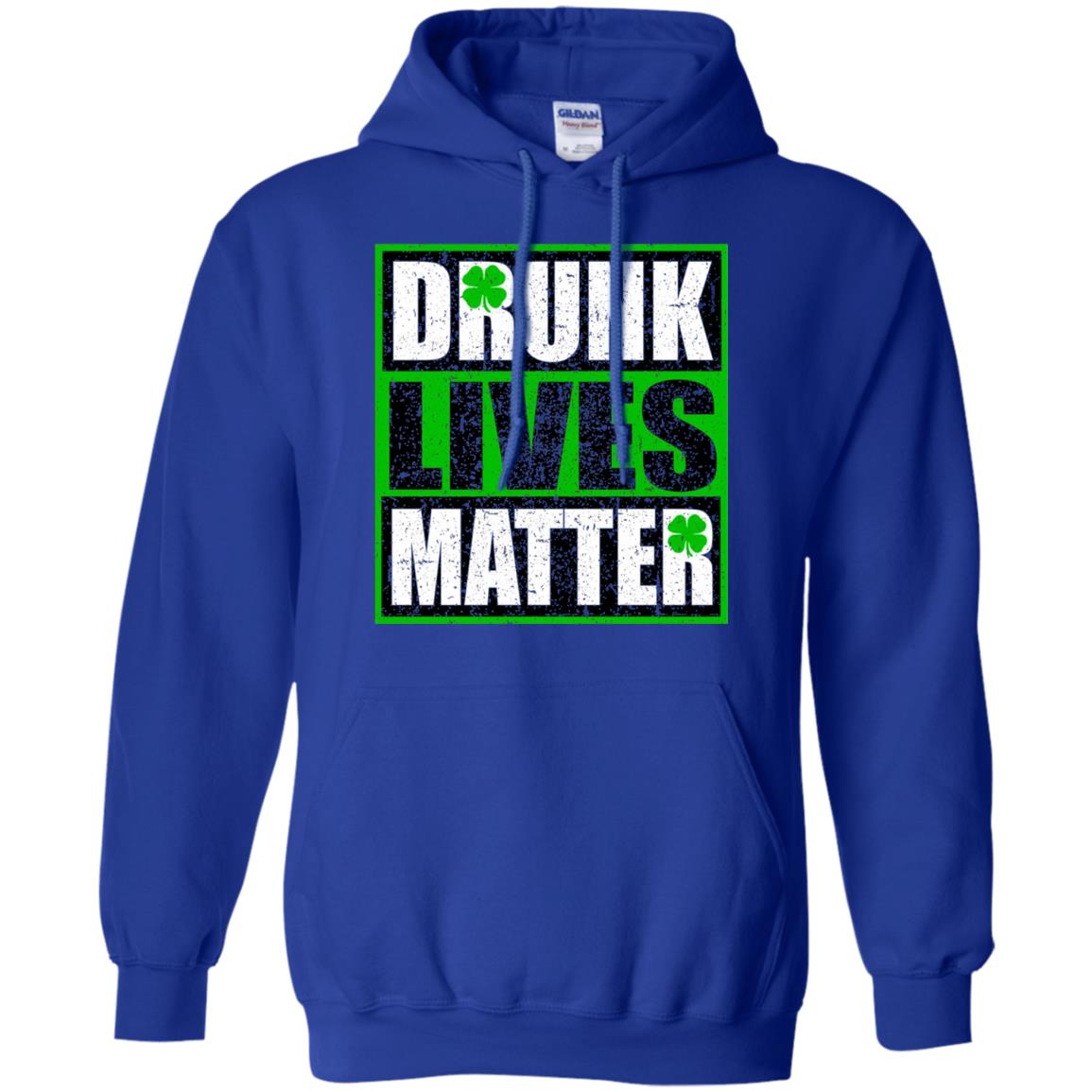 Vintage Drunk Lives Matter Saint Patrick_s Day T-shirt Royal