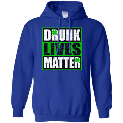 Vintage Drunk Lives Matter Saint Patrick_s Day T-shirt Royal