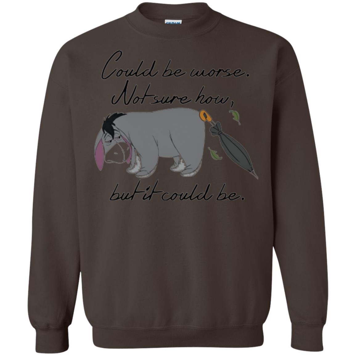 Cartoon T-shirt Could Be Worse Not Sure How But It Could Be Dark Chocolate