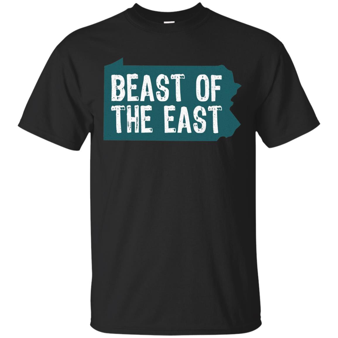 Pennsylvania State T-shirt East Beast Distressed Philadelphia Black