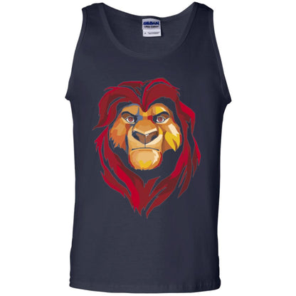 Cartoon Lover T-shirt Lion King Mufasa Geometrics Graphic Navy