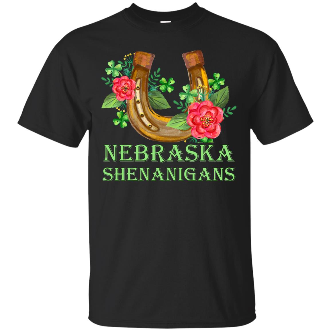 Horse Lover T-shirt Nebraska Shenanigans Black