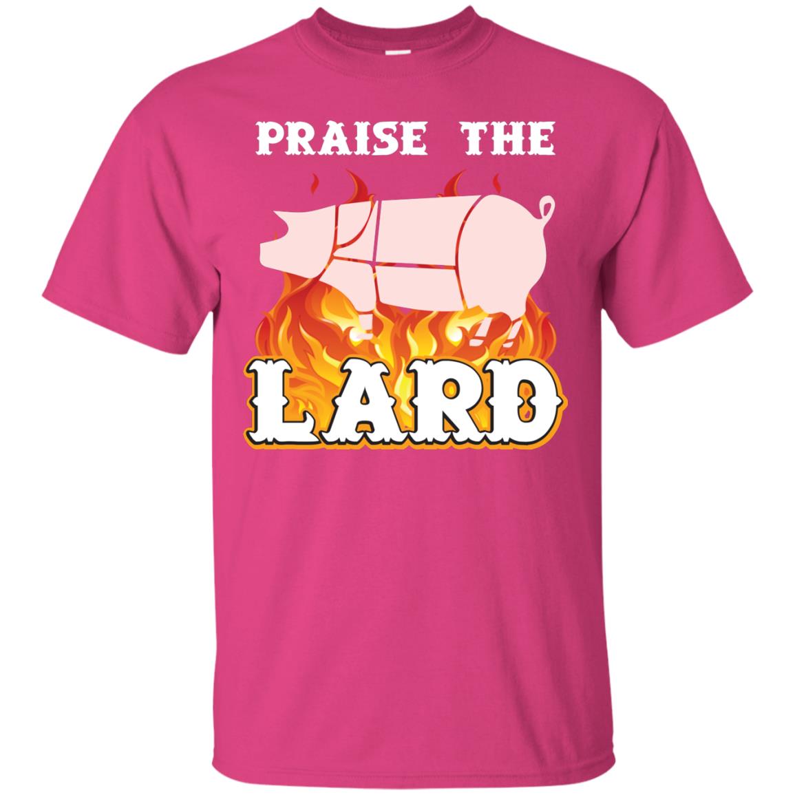 Praise The Lard Bbq Bacon T-shirt Heliconia