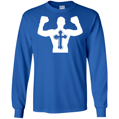 Christian Gym Exercise Workout T-shirt Royal