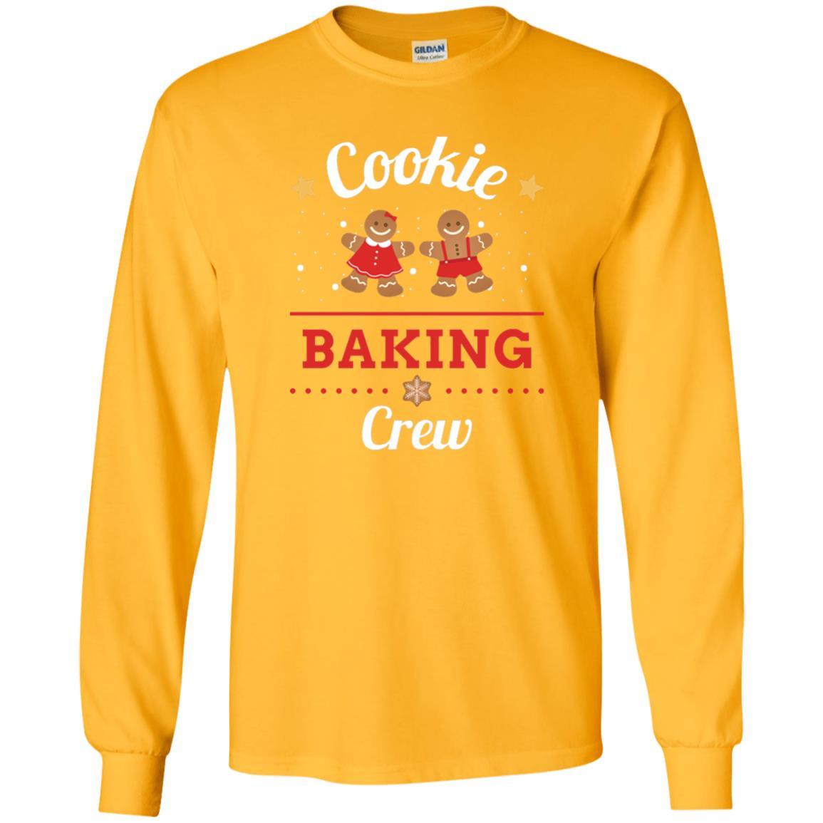 Christmas T-shirt Gingerbread Cookie Baking Crew Gold