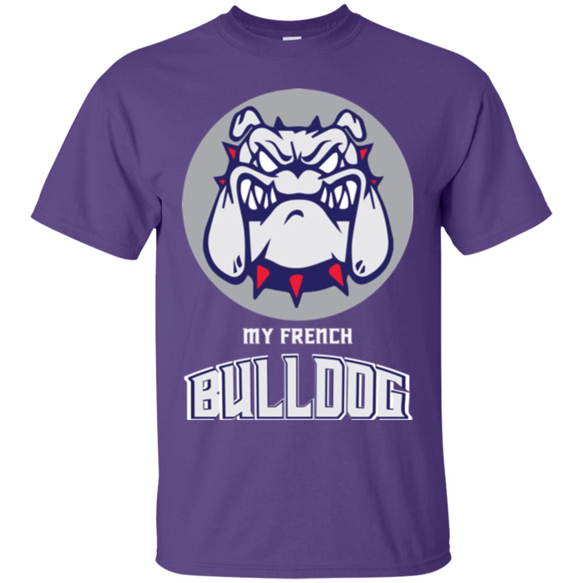 Dog Lover T-shirt My French Bulldog Purple