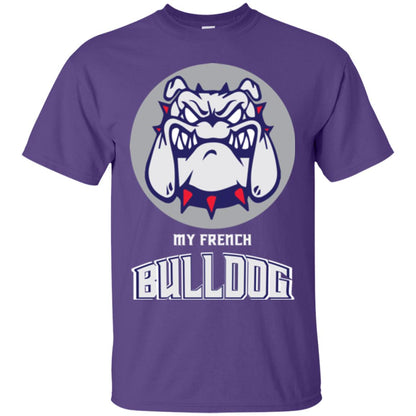 Dog Lover T-shirt My French Bulldog Purple