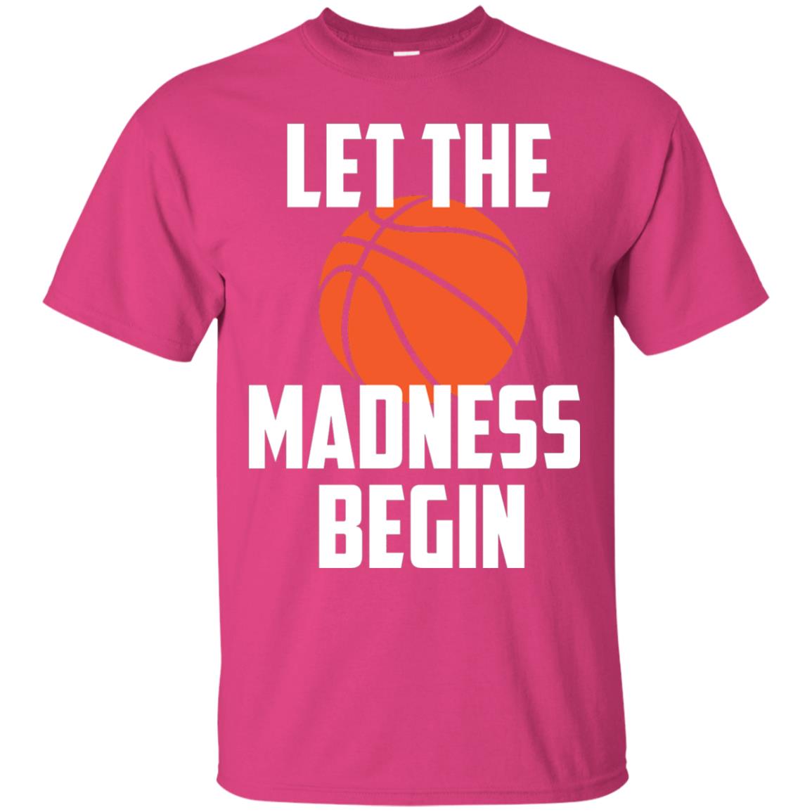 Let The Madness Begin Basketball Player Shirt Heliconia