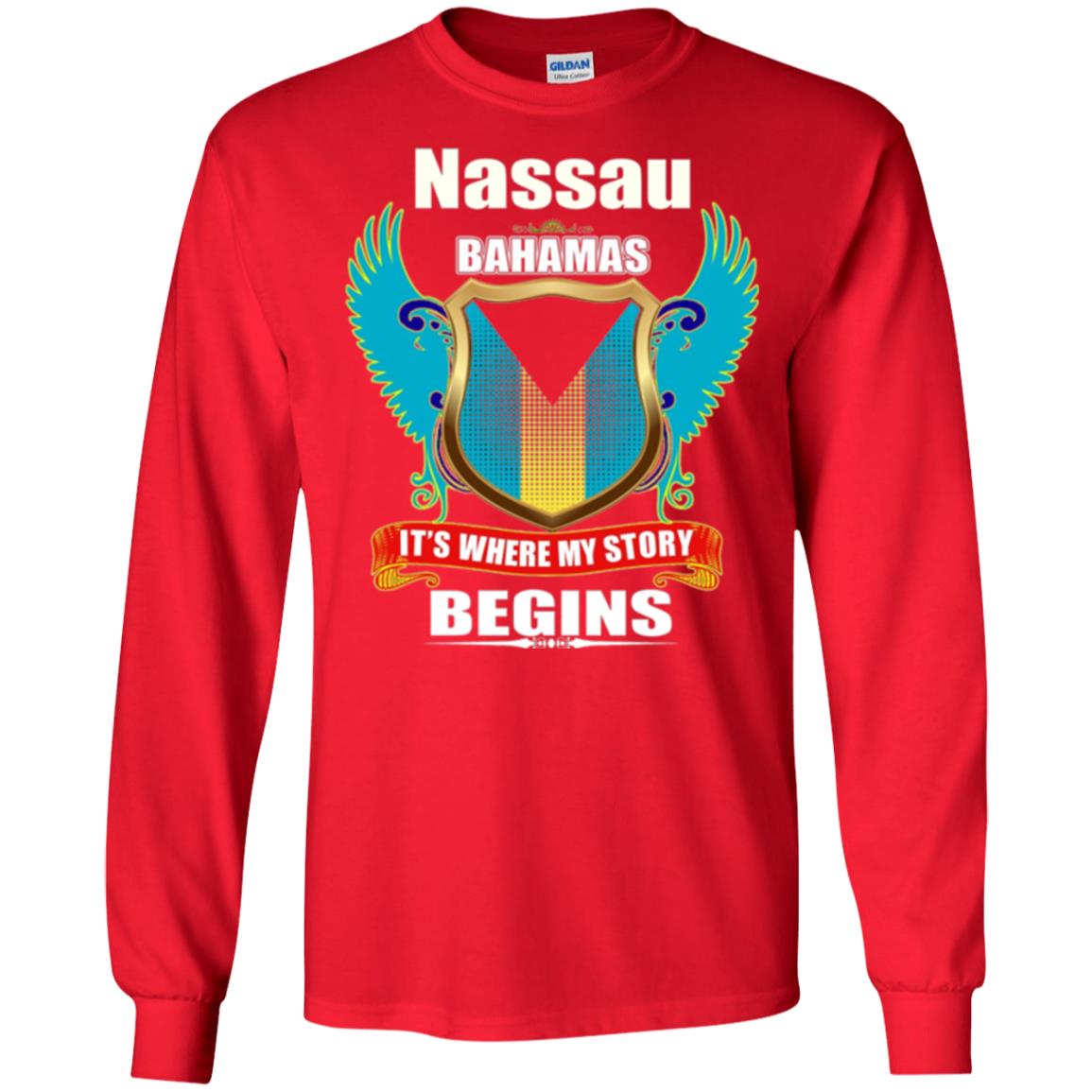 Bahamian T-shirt Nassau Bahamas T-shirt Red