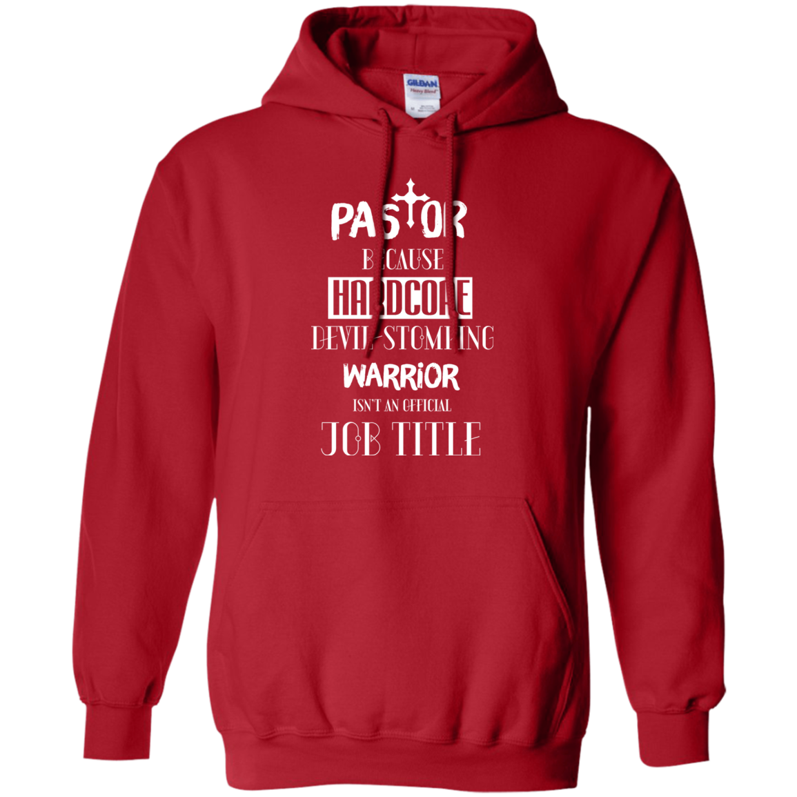 Pastor Because Hardcore Devil Stomping T-shirt Red