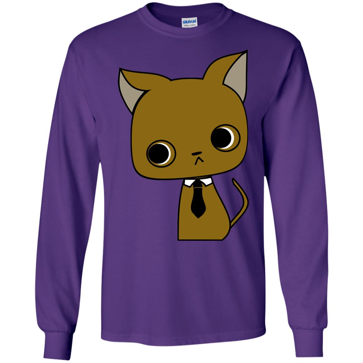 Funny Business Love Cat Shirt Purple