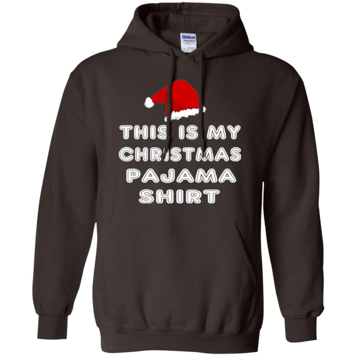 Christmas T-shirt This Is My Christmas Pajama Shirt Dark Chocolate