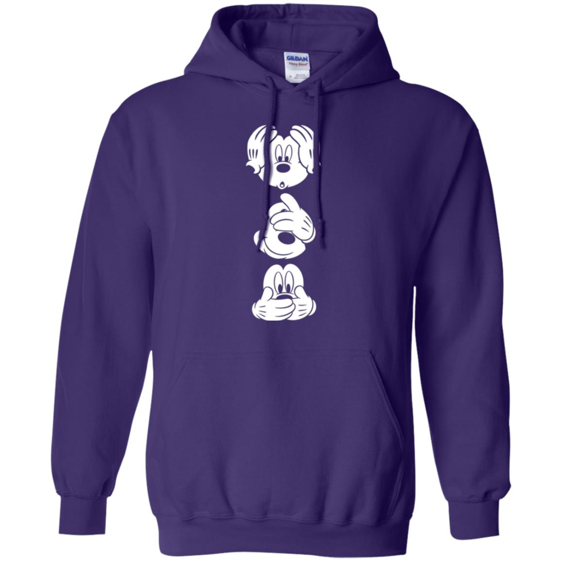 Cartoon T-shirt Disney Mickey Mouses Graphic Purple