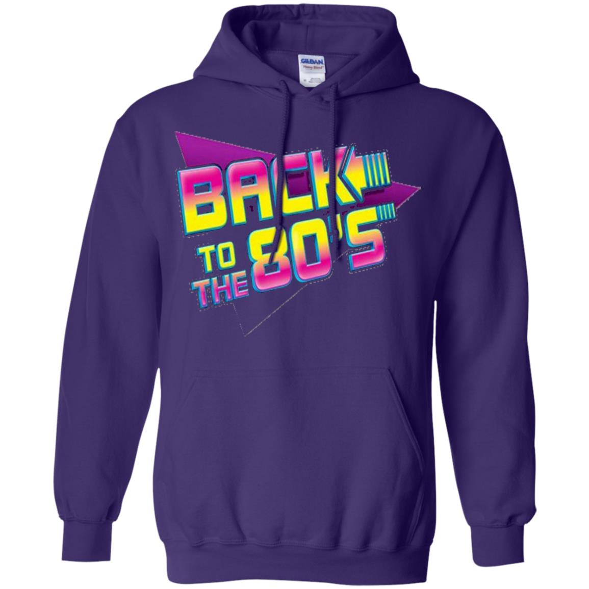 Back To The 80s Graphic Retro Novelty T-shirt Purple