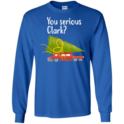 Christmas T-shirt You Serious Clark Griswold Royal