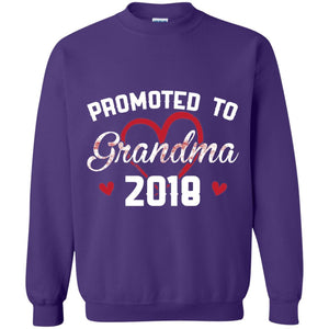 Promoted To Grandma 2018 Love Grandparents T-shirt