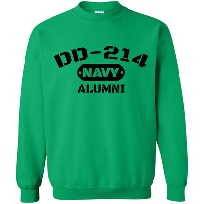 Dd-214 Us Navy Alumni T-shirt Irish Green