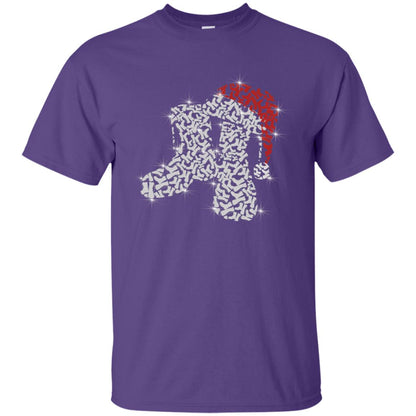 Veteran Boot With Santa Hat Merry Christmas Gift Shirt For Mens Womens Purple