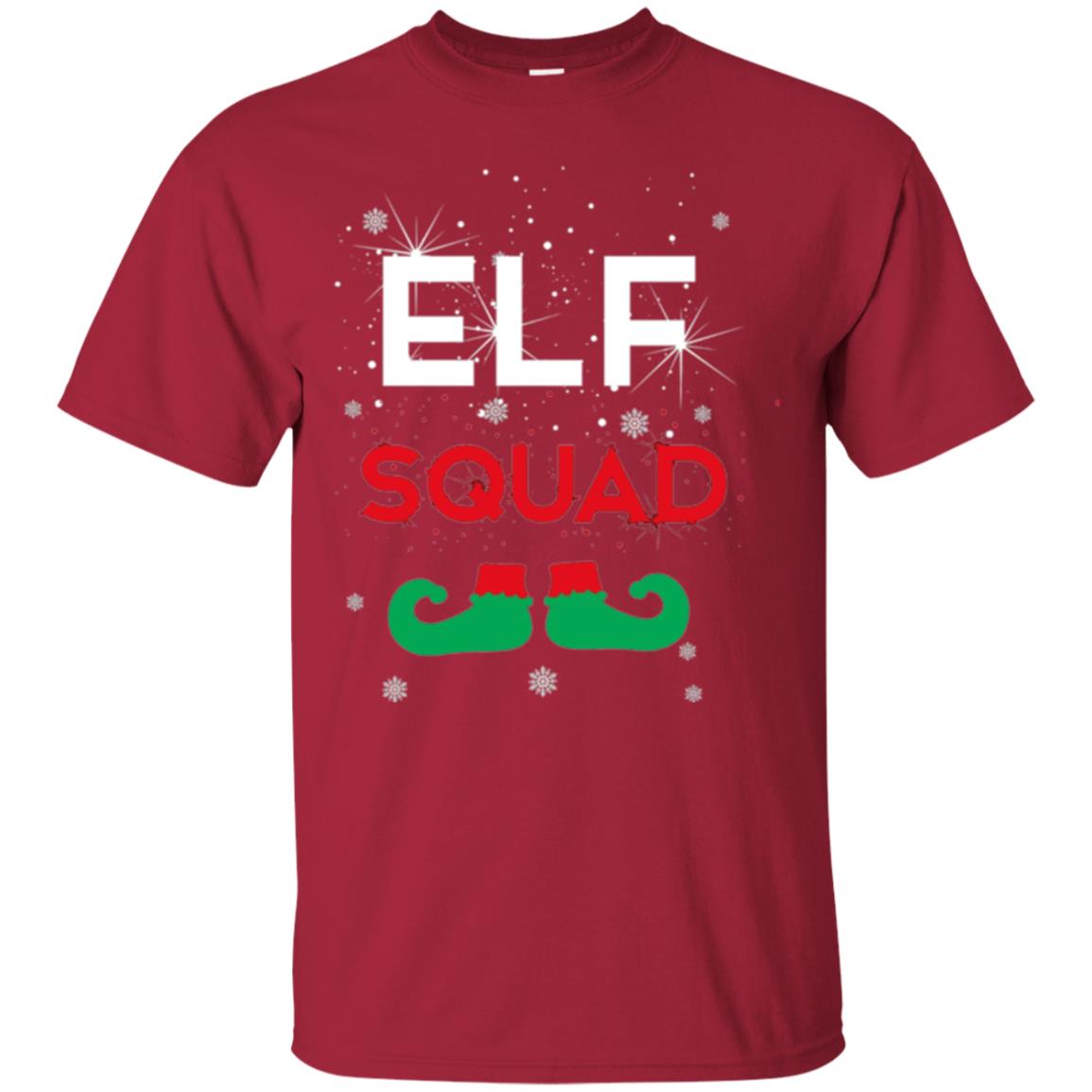 Christmas T-shirt Elf Squad Cardinal