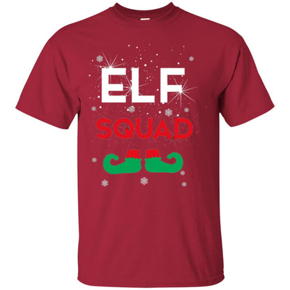 Christmas T-shirt Elf Squad Cardinal