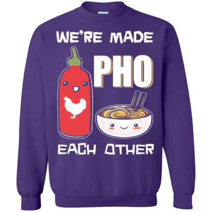 We_re Made Pho Each Other Funny Vietnamese Pho Soup T-shirt Purple
