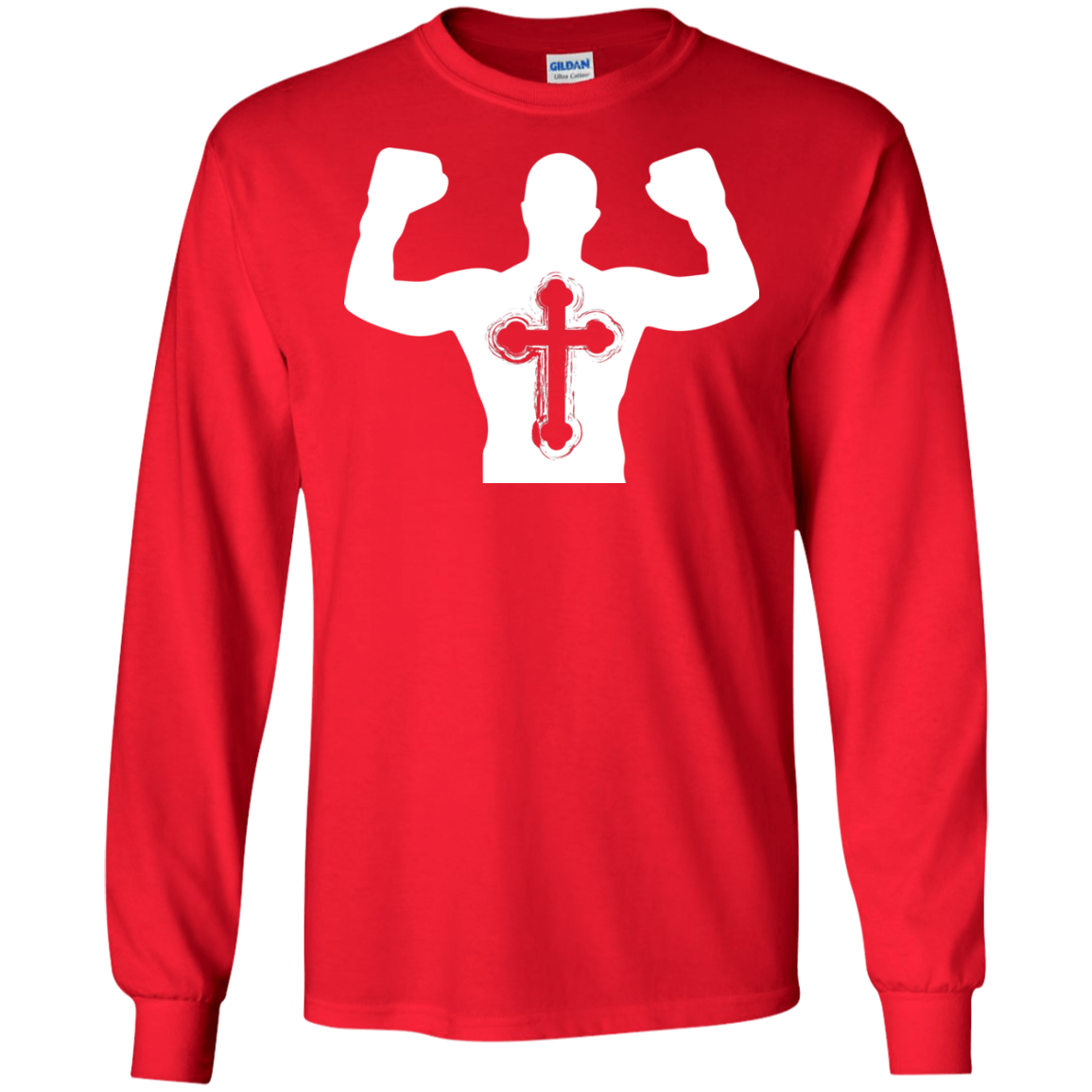 Christian Gym Exercise Workout T-shirt Red