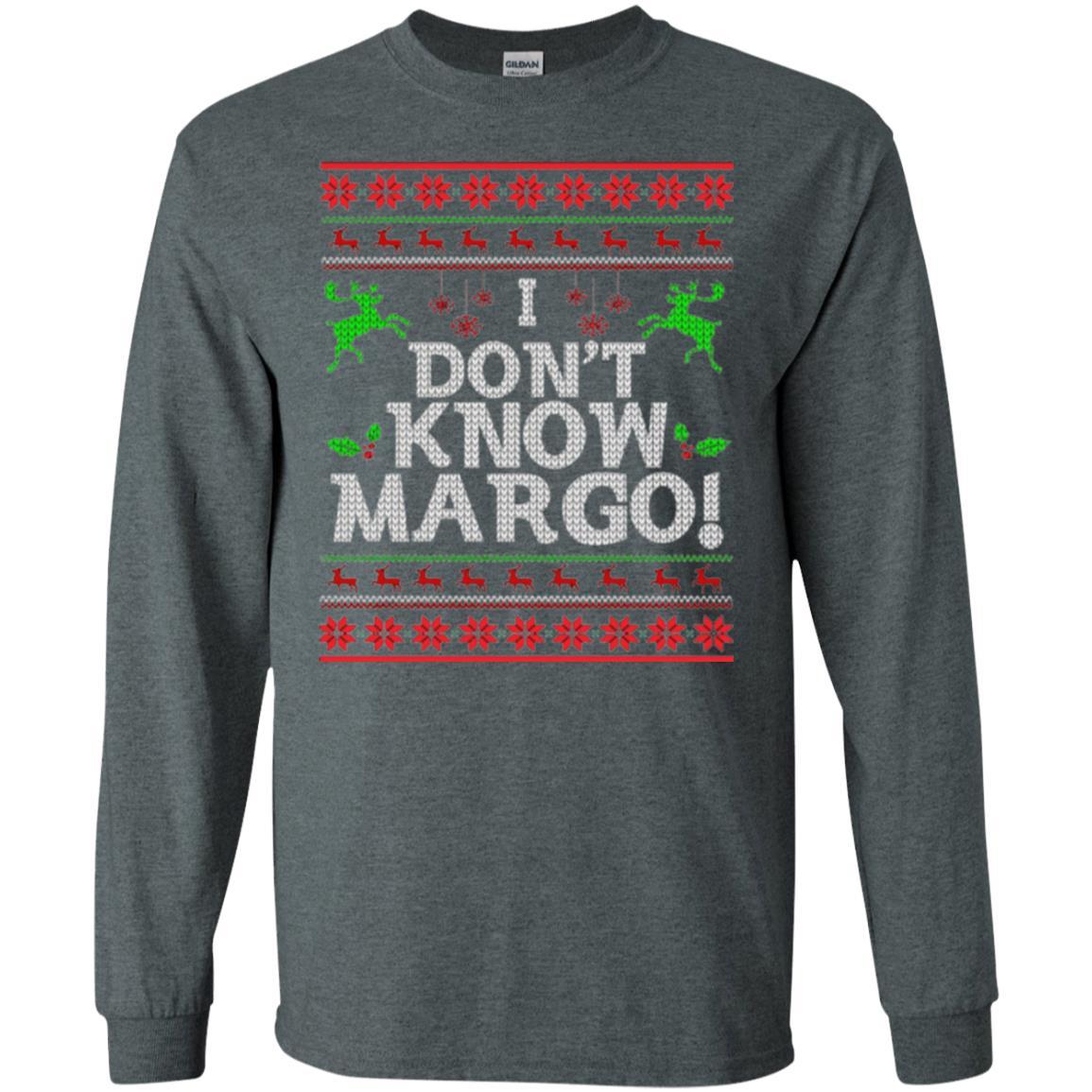 Christmas T-shirt I Don't Know Margo Dark Heather