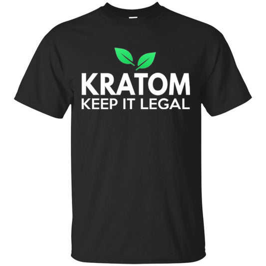 Kratom Keep It Legal T-shirt Black