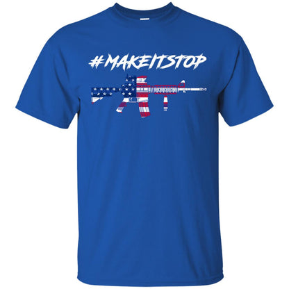 Hash Tag Make It Stop Flag Of Us Gun Control T-shirt Royal