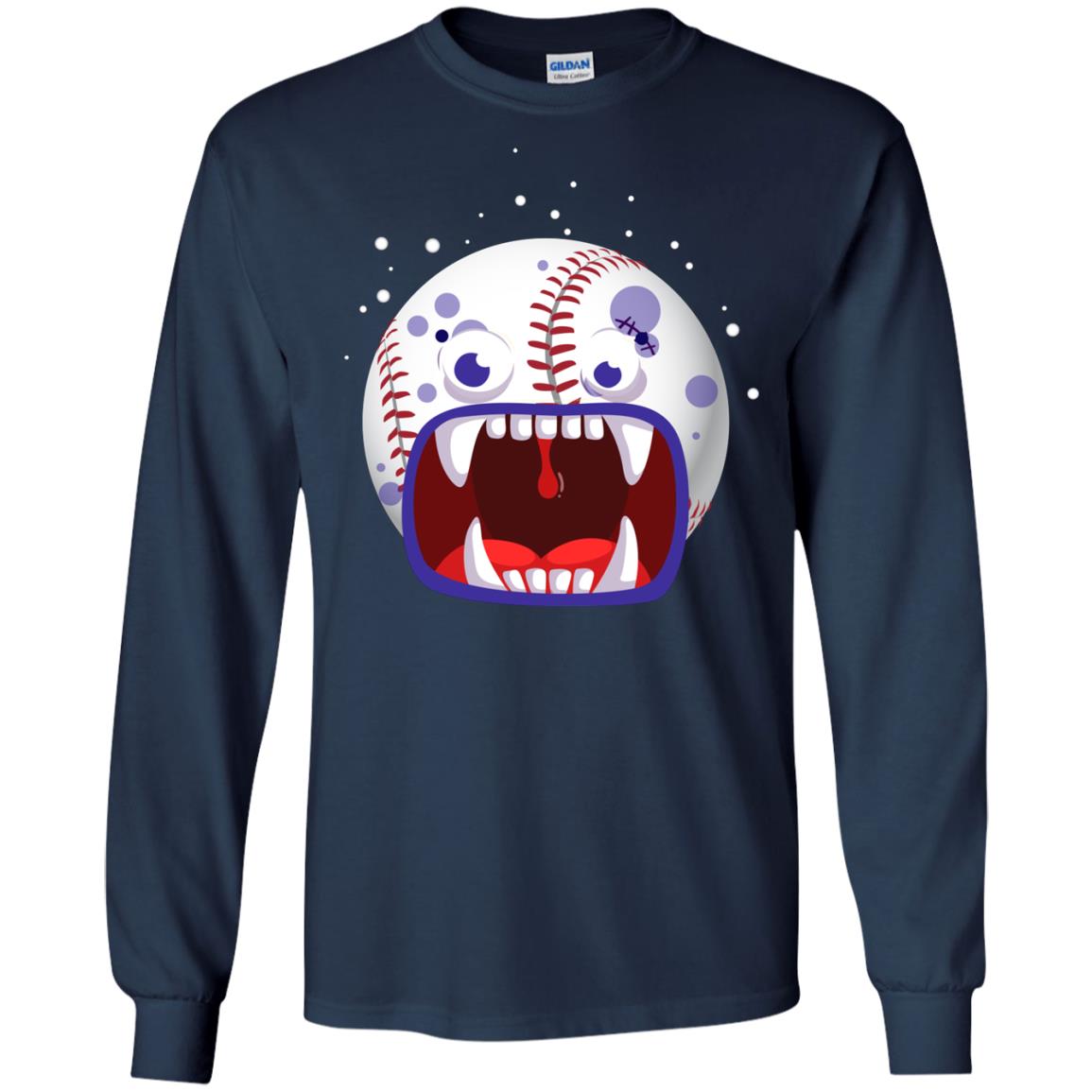 Baseball Halloween Shirt Navy