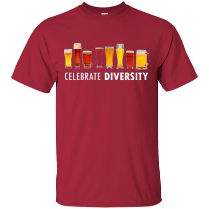 Beer Lovers T-shirt Celebrate Diversity Cardinal