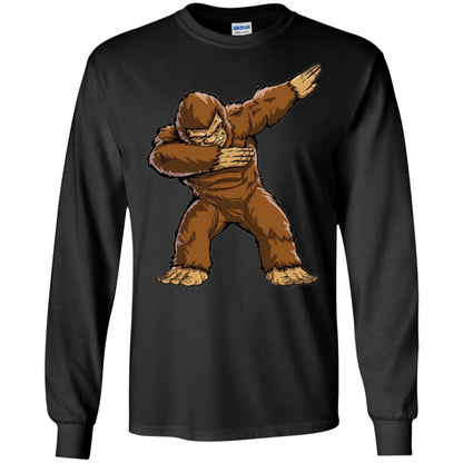 Monkey T-shirt Bigfoot Sasquatch Dabbing Black