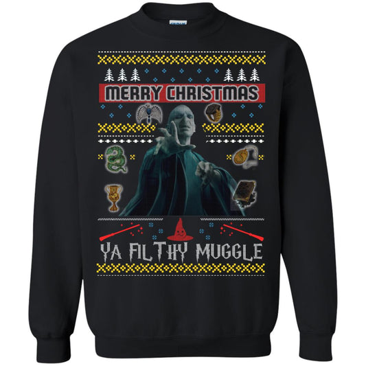 Merry Christmas Ya Filthy Muggle Harry Potter Fan T-shirt Black