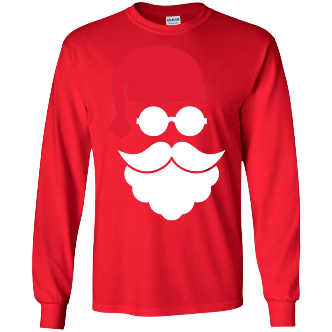 Christmas Shirt Santa Claus Face Red