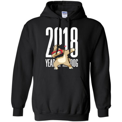 Dog Lover T-shirt 2018 Year Of The Dog Black