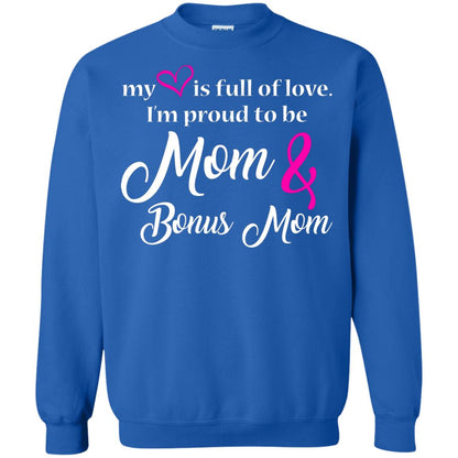 Mommy T-shirt My Heart Is Full Of Love Royal