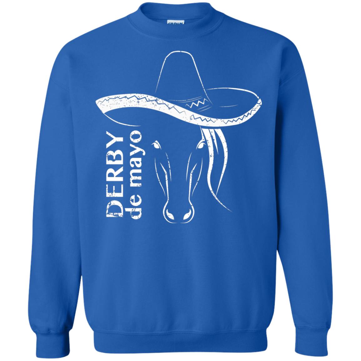 Derby De Mayo Sombrero Horse Race Shirt Royal