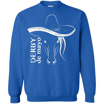 Derby De Mayo Sombrero Horse Race Shirt Royal