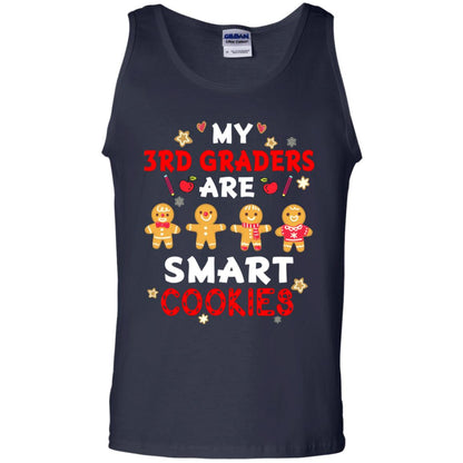 My 3rd Graders Are Smart Cookies X-mas Gift Shirt For Third Gradeteachers Navy