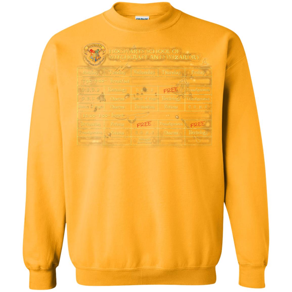 Harry's Schedule Harry Potter Shirt Gold