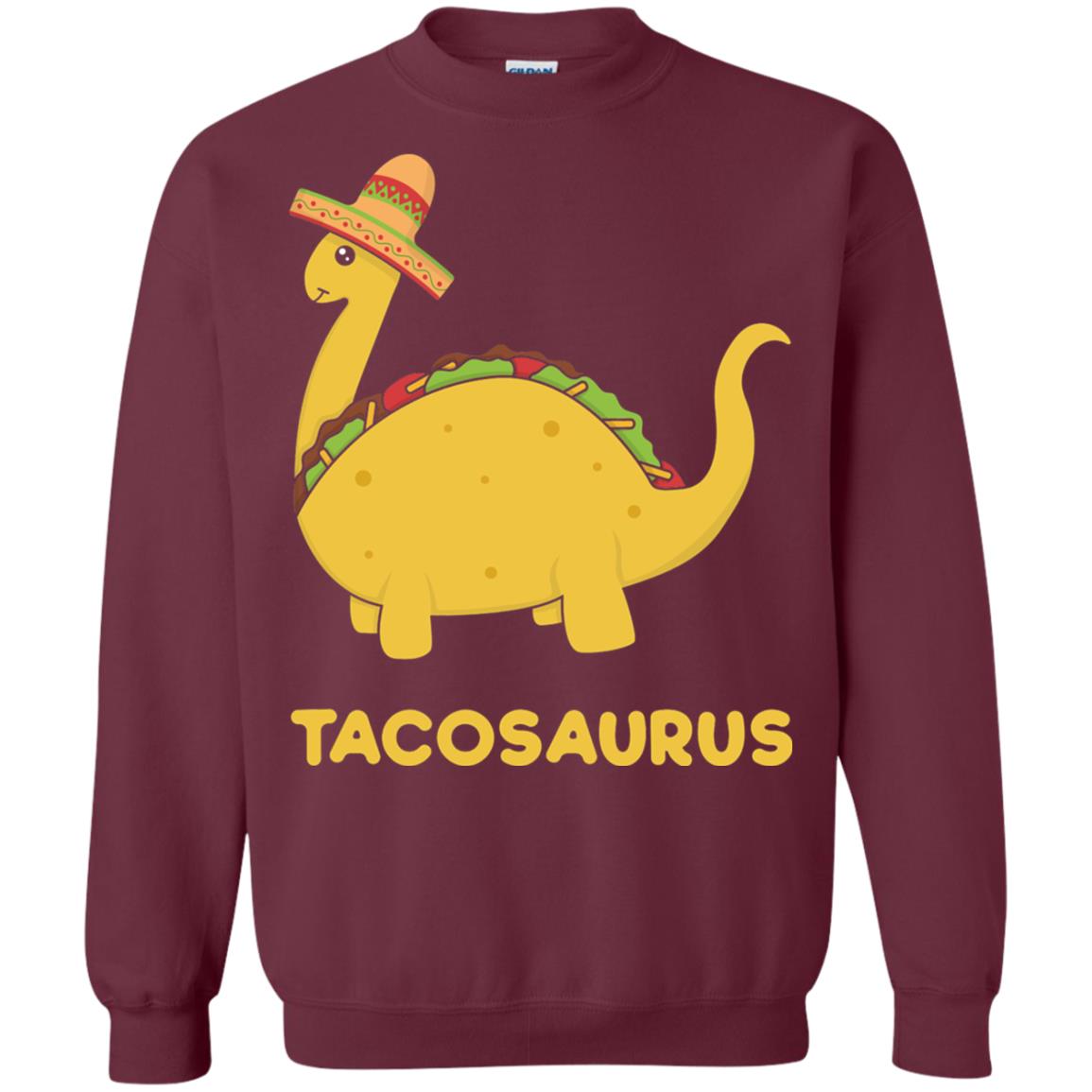 Cinco De Mayo Tacosaurus Taco Dinosaur Lover Shirt Maroon
