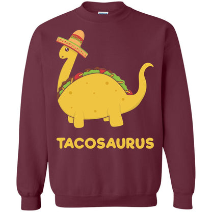 Cinco De Mayo Tacosaurus Taco Dinosaur Lover Shirt Maroon